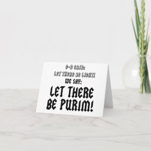let there be purim card