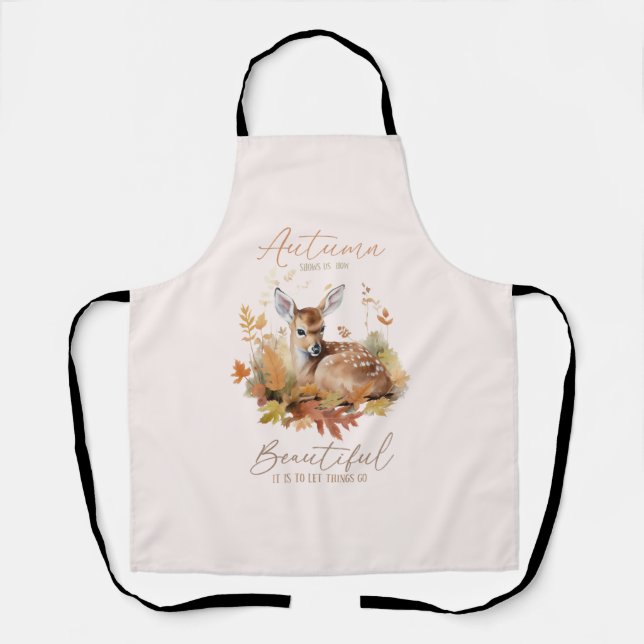 Let Things Go Autumn Apron (Front)