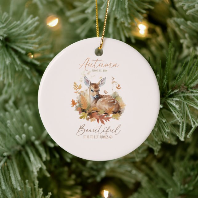 Let Things Go Autumn Ceramic Tree Decoration (Tree)