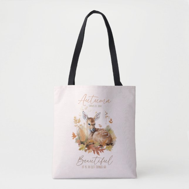 Let Things Go Autumn Tote Bag (Front)