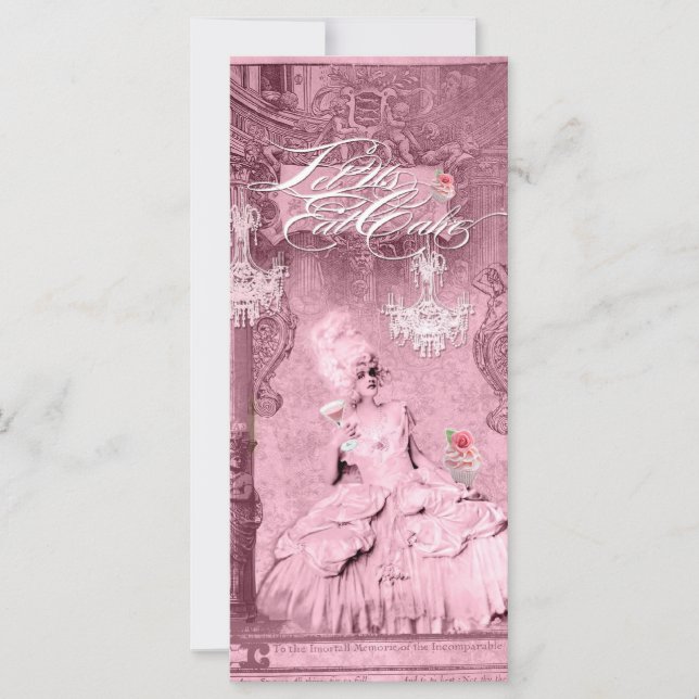 Let Us Eat Cake Invitations (Front)