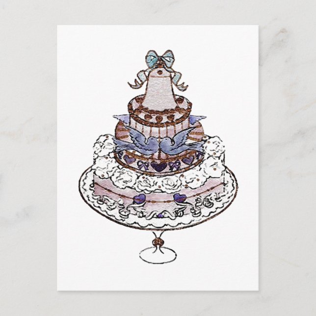 Let Us Eat Cake  ~ Postcard / Invitations (Front)