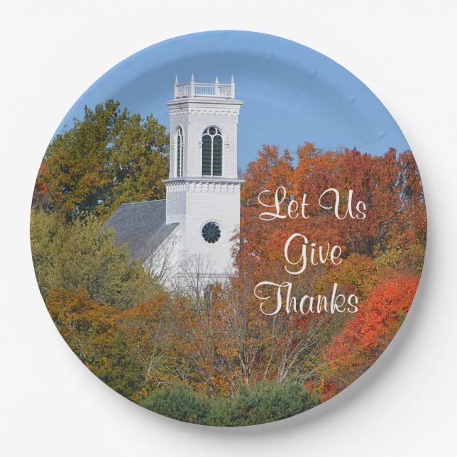 "Let Us Give Thanks" Paper Plate (Front)