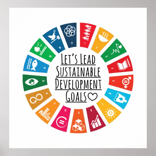 Let Us Lead To Global Goals Poster (Front)