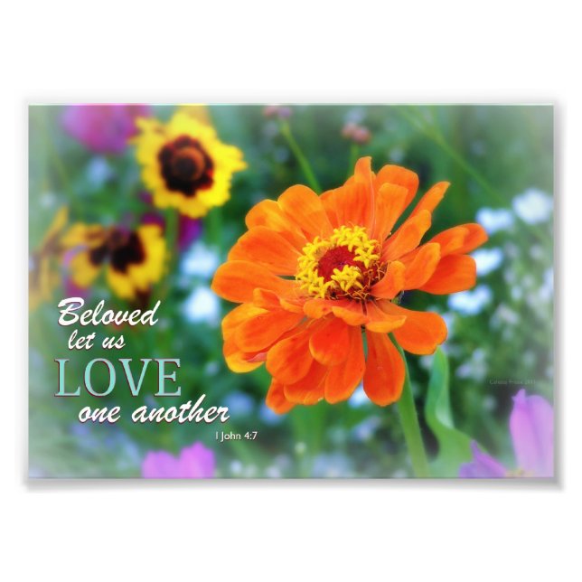 Let Us Love One Another 5 x 7 Photo Print (Front)