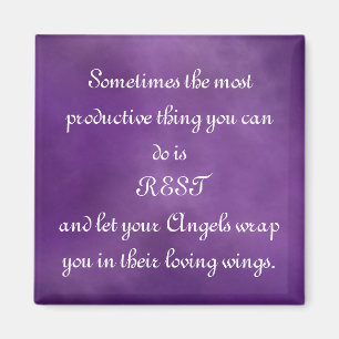 Let Your Angels Wrap You... Comfort Quote Magnet