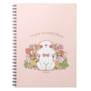 Let your creativity bloom Mochi and Flowers  Notebook