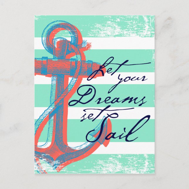 Let Your Dreams Set Sail Postcard (Front)