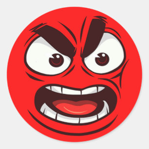  Let your emotions run wild with this bold and vib Classic Round Sticker