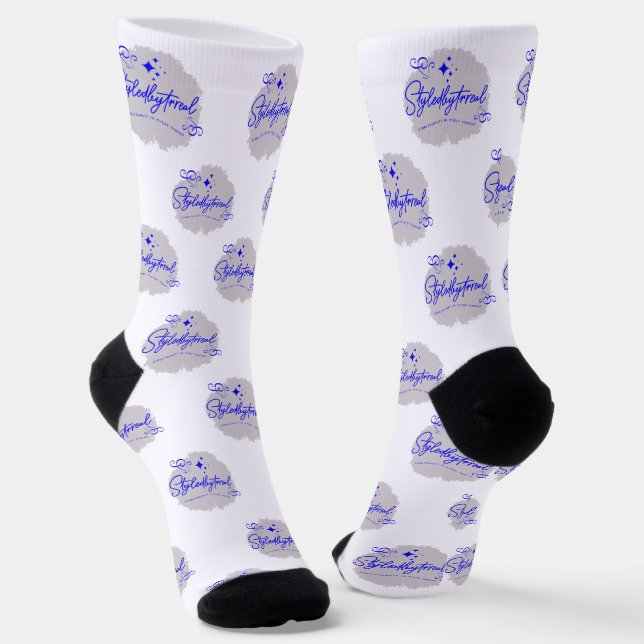 Let your expression speak through your fashion socks (Angled)