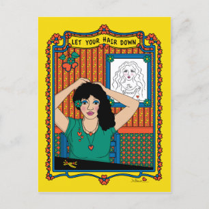 Let Your Hair Down_B_ Postcard