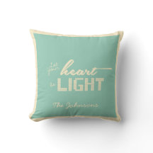 Let your heart be light - green and cream