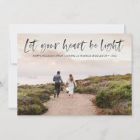 Let Your Heart Be Light Overlay in Black