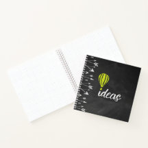 Let Your Ideas Soar Chalkboard Notebook