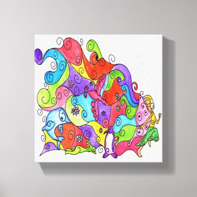 Let Your Imagination Fly Canvas Print (Front)