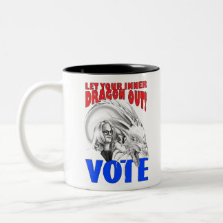 Let Your Inner Dragon Out - VOTE Two-Tone Coffee Mug
