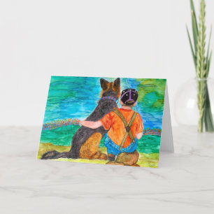 Let Your Kite Soar with a Boy & His Dog Note Card