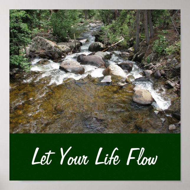 Let Your Life Flow Poster (Front)