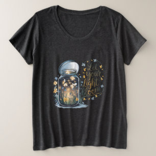 Let Your Light Bloom Plus Size T-Shirt
