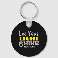 Let Your Light Shine Bible Verse Black and Yellow