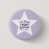Let Your Light Shine Bible Verse White Star Purple