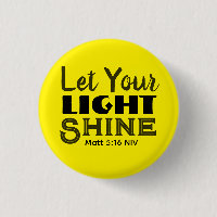 Let Your Light Shine Bible Verse Yellow Cute
