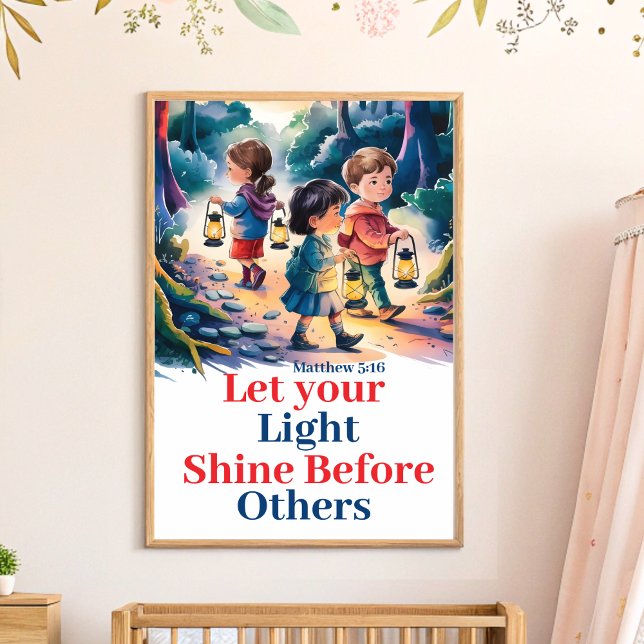 Let your light shine Christian Nursery Wall Art (Creator Uploaded)