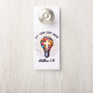 Let Your Light Shine Door Hanger