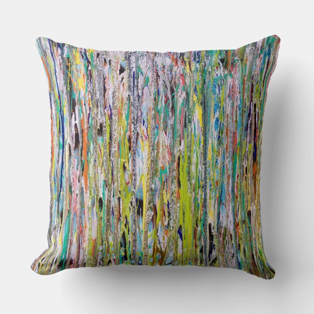 Let Your Light Shine Down Cotton Throw Pillow (Front)