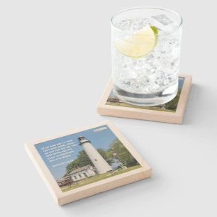 "Let Your Light Shine" Inspirational Stone Coaster