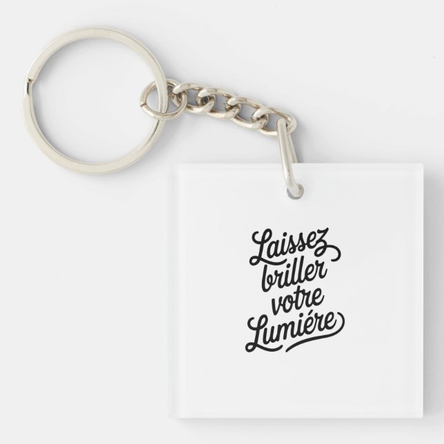 Let your light shine key ring (Front)