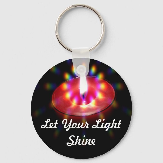 Let Your Light Shine keychain (Front)