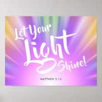 Let Your Light Shine Matthew 5 16 | Colourful