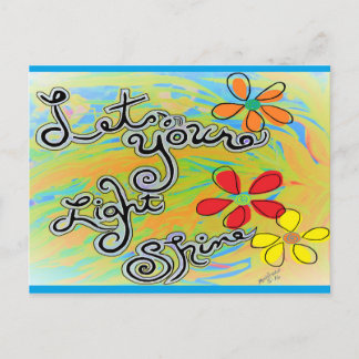 Let Your Light Shine Postcard