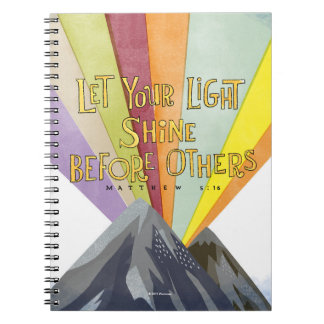 Let Your Light Shine Spiral Notebook