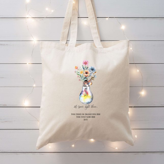 Let Your Light Shine Sunday School Bible Custom Tote Bag (Creator Uploaded)