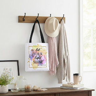 Let your light shine  tote bag
