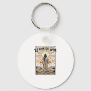 Let Your Light Shine Vintage Faith Key Ring