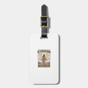Let Your Light Shine Vintage Faith Luggage Tag
