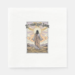 Let Your Light Shine Vintage Faith Napkin