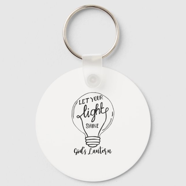 Let Your Light Shine with God's Lanterns Key Ring (Front)