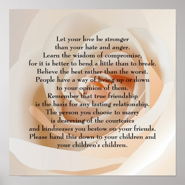 Let your love be stronger poster (Front)