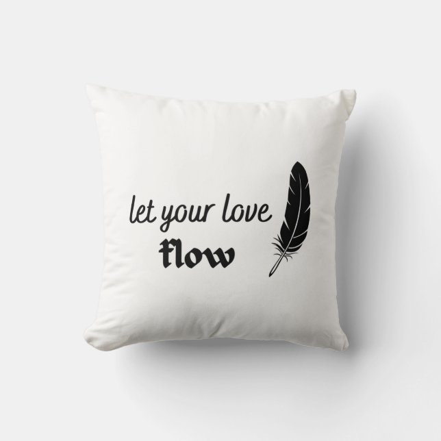 Let Your Love Flow Cushion (Front)