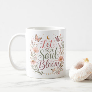 Let Your Soul Bloom Boho Wildflowers Coffee Mug