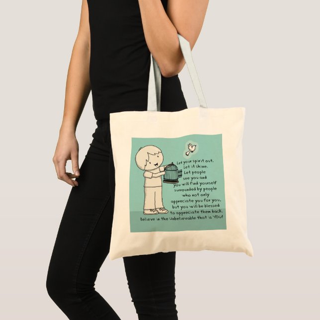 Let Your Spirit Out Tote Bag (Front (Product))
