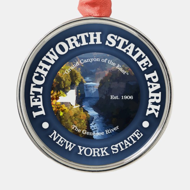 Letchworth SP Metal Tree Decoration (Front)