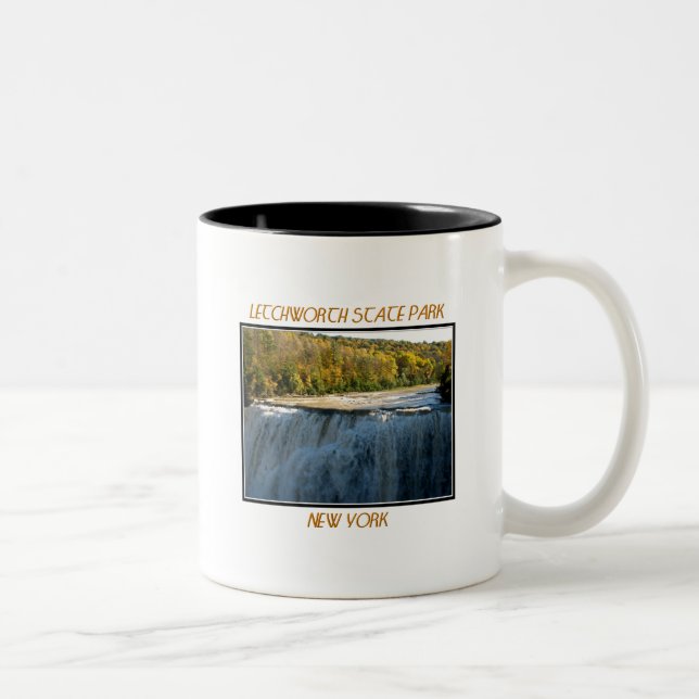 Letchworth State Park Middle Falls Two-Tone Coffee Mug (Right)