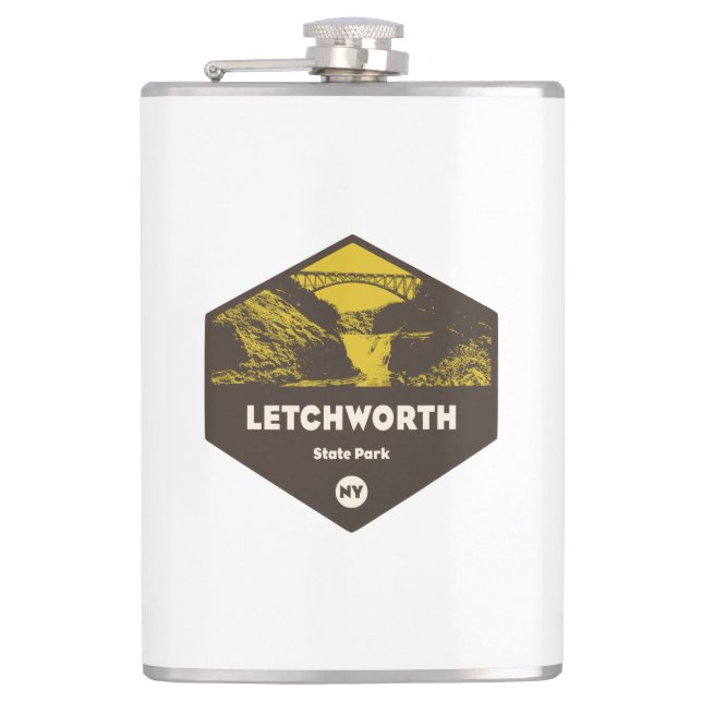 Letchworth State Park New York Hip Flask (Front)