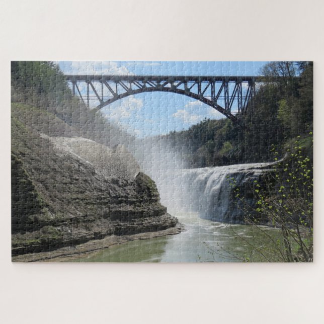 Letchworth State Park NY Landscape Scenic Puzzle (Horizontal)