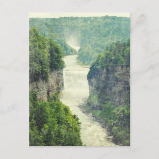 Letchworth State Park Waterfalls Genesee River Postcard